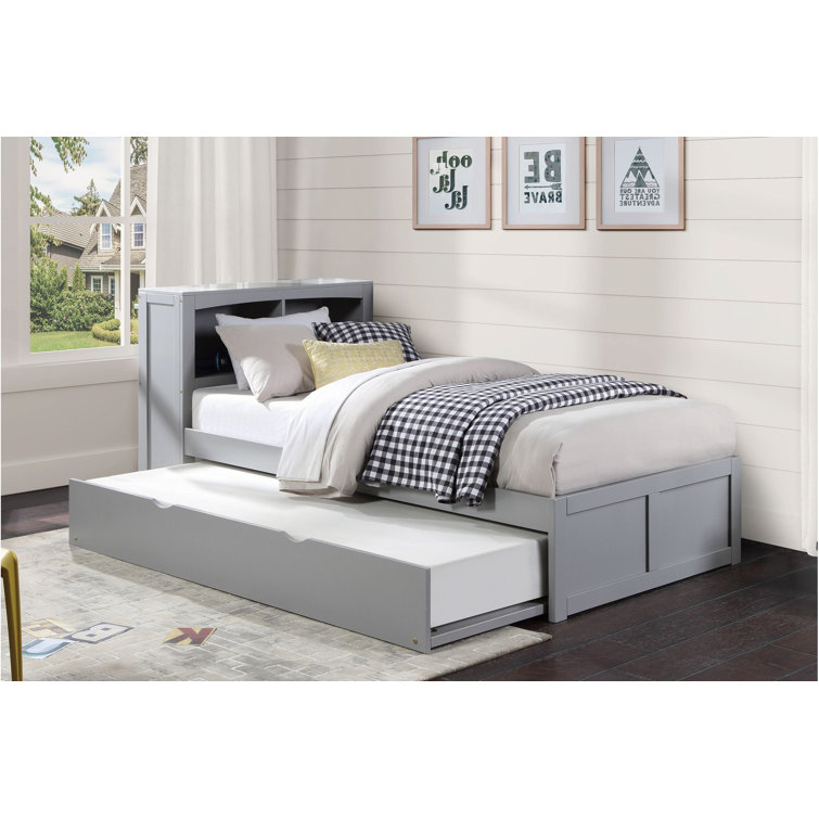 Mack & milo algrenon twin platform bed with trundle store bed frame